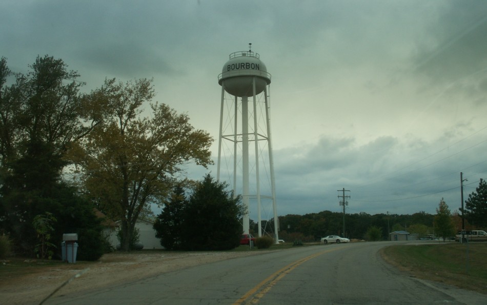 Bourbon Water Tower.